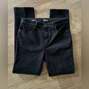 Talbots Women’s Size 6P Black‎ High Waist Straight Leg Jeans Pants Denim Cotton